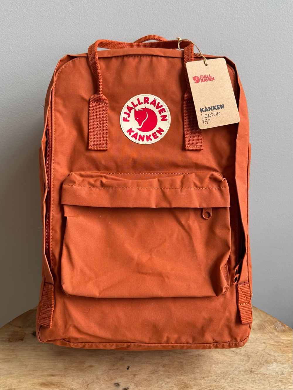 New Fjรคllrรคven Kรฅnken Laptop 15" Large Backpack - Terracotta / Orange